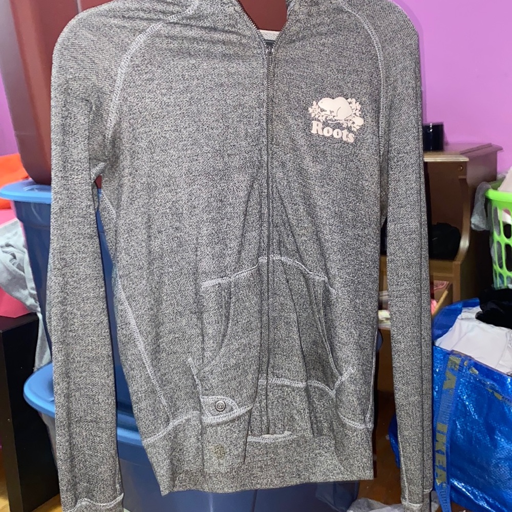 Salt & pepper roots zip up